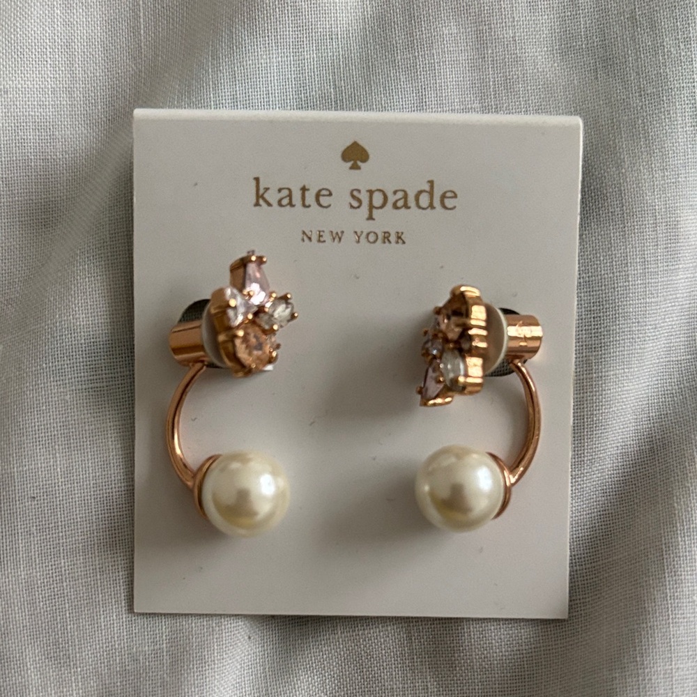 Kate Spade Gold and Pearl Earrings
